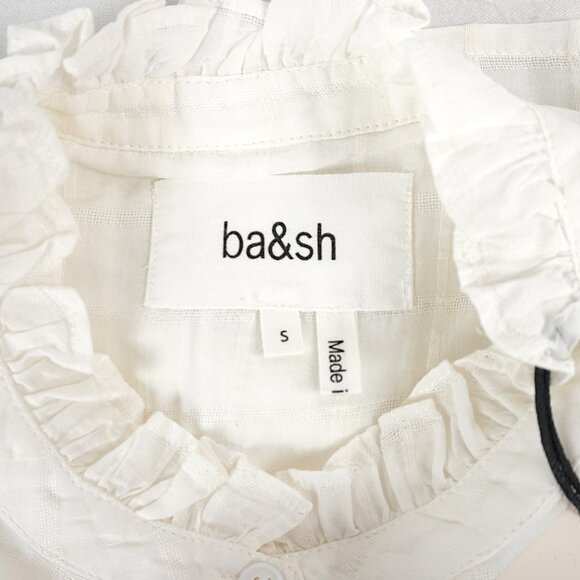 ba&sh Melody Long-Sleeve Embroidered Blouse In White Women's Size 1/Small - NWT - Picture 8 of 11